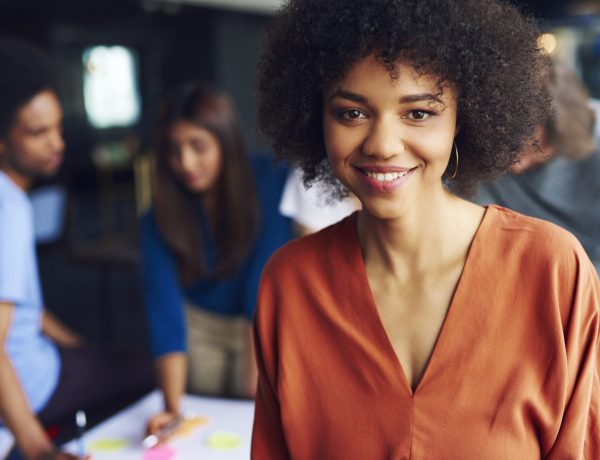 Portrait of African businesswoman manage the meeting